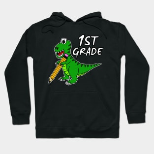 1st Grade Dinosaur T-Rex Back To School 2022 Hoodie